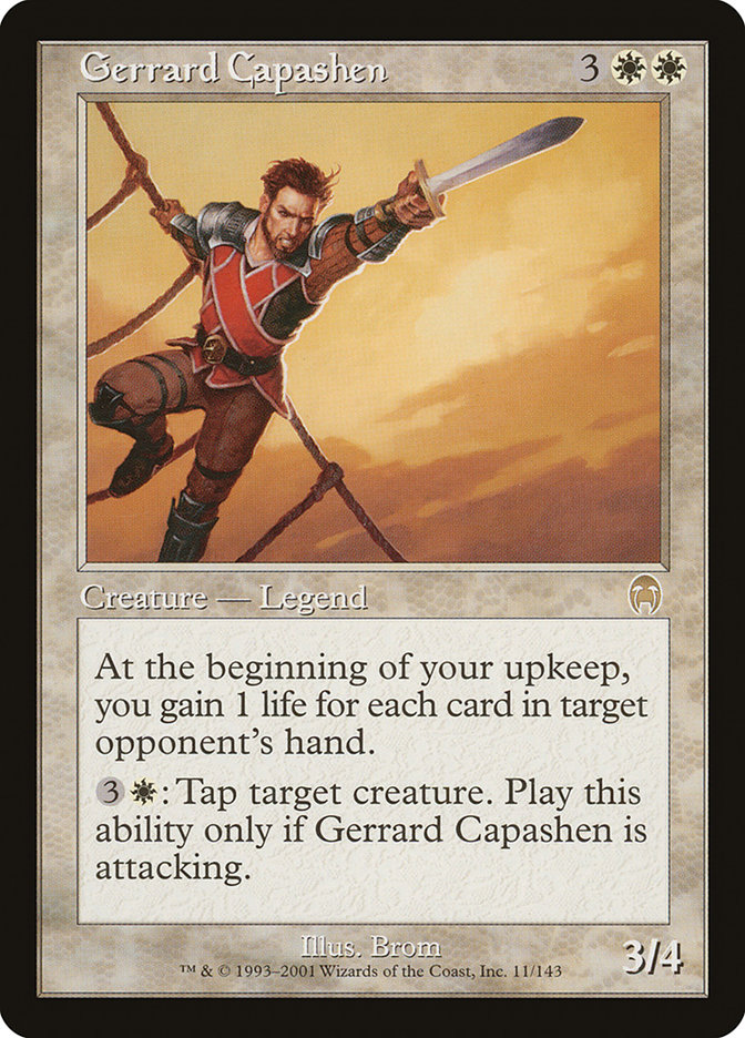 Gerrard Capashen Apocalypse Warlock Assistant For Magic The Gathering