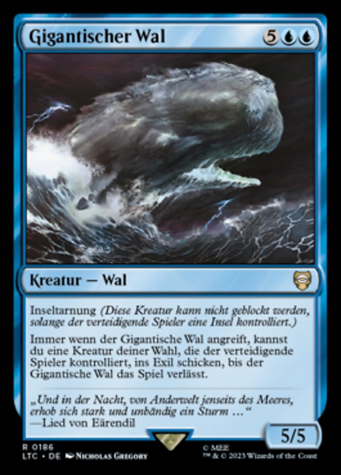 Gigantischer Wal