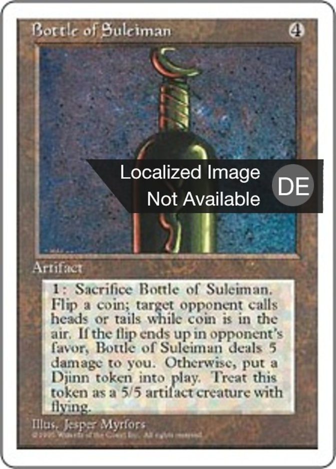 Suleimans Flasche