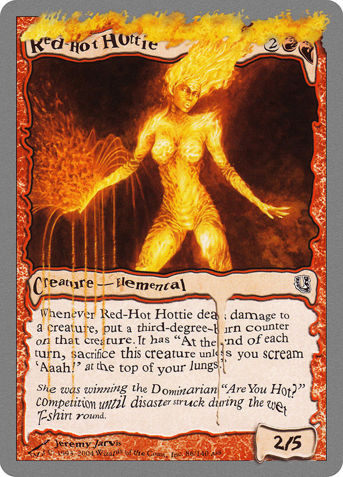 Red-Hot Hottie (Unhinged) - Warlock Assistant (for Magic: The Gathering) .