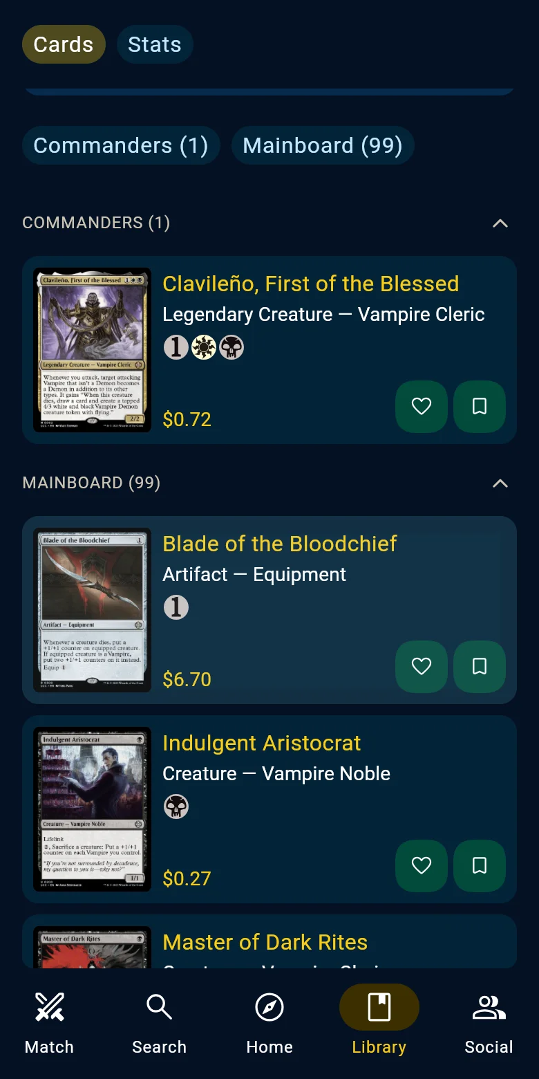 The same deck on a phone